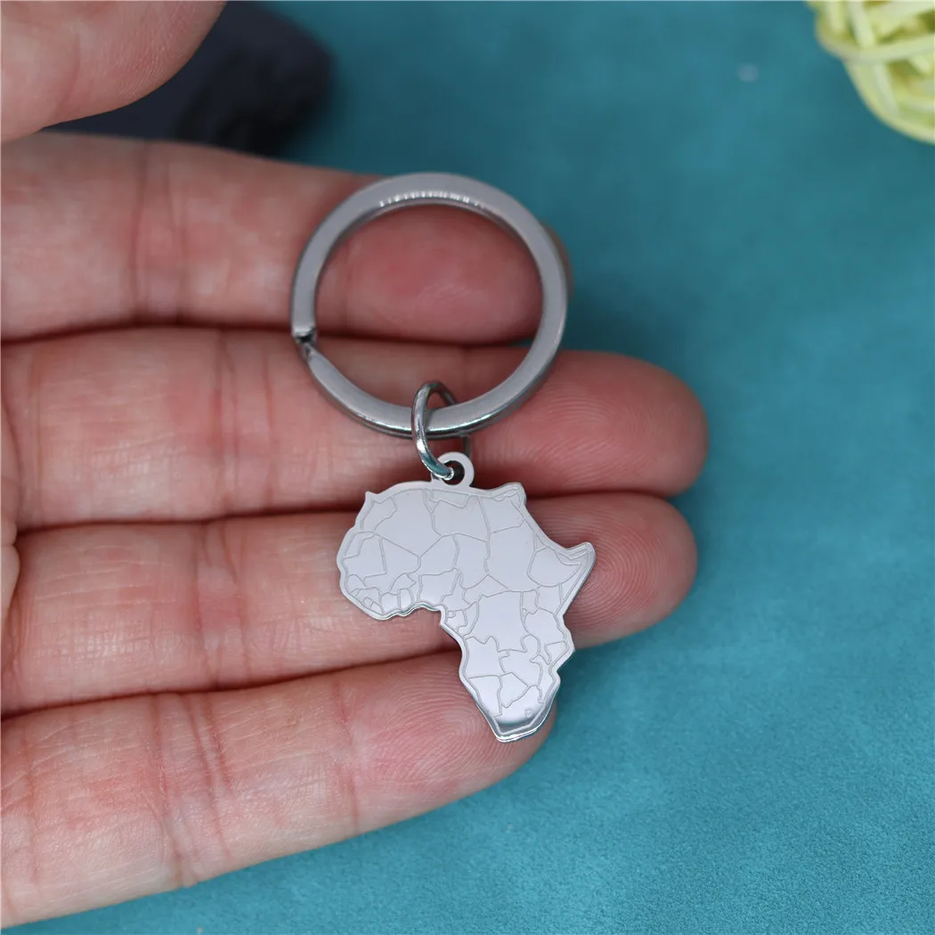 Afriky Képsík vel Tigris arca Medál kulcs Béklyó Rozsdaálló Acél keychain számára férfiak Nők Arany színben Abesszin ékszer születésnapi Adomány