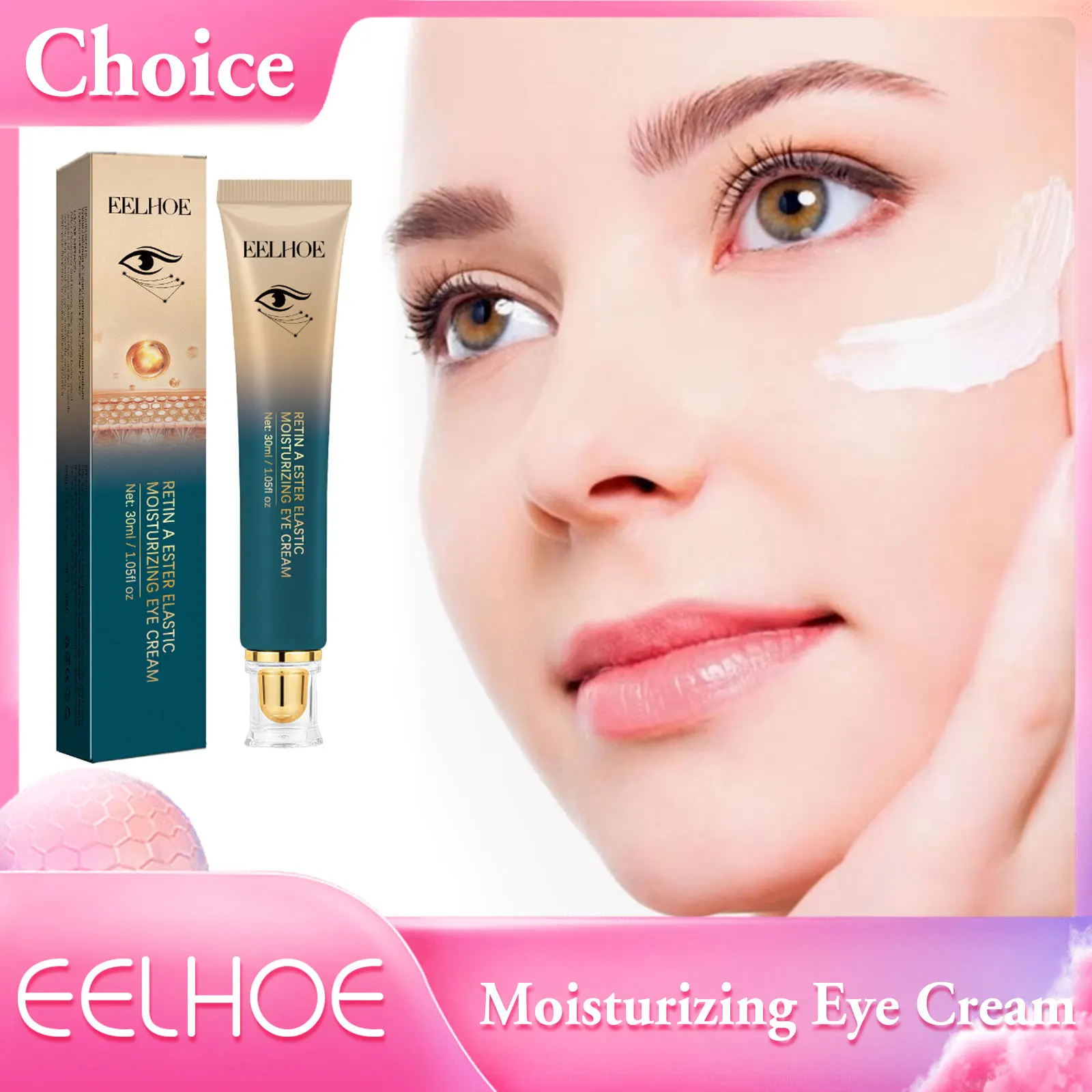 

Moisturizing Eye Cream Firming Puffiness Anti Wrinkles Fine Lines Fade Eye Bags Removal Dark Circles Whitening Under Eyes Cream