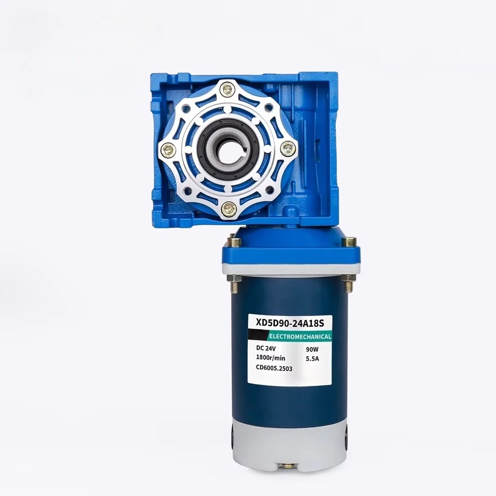 

Двигатель постоянного тока 12В/24В 90Вт с червячной передачей RV40, высокий крутящий момент, самоблокирующийся при отключении питания, реверсивный, с регулировкой скорости, для бытовой техники