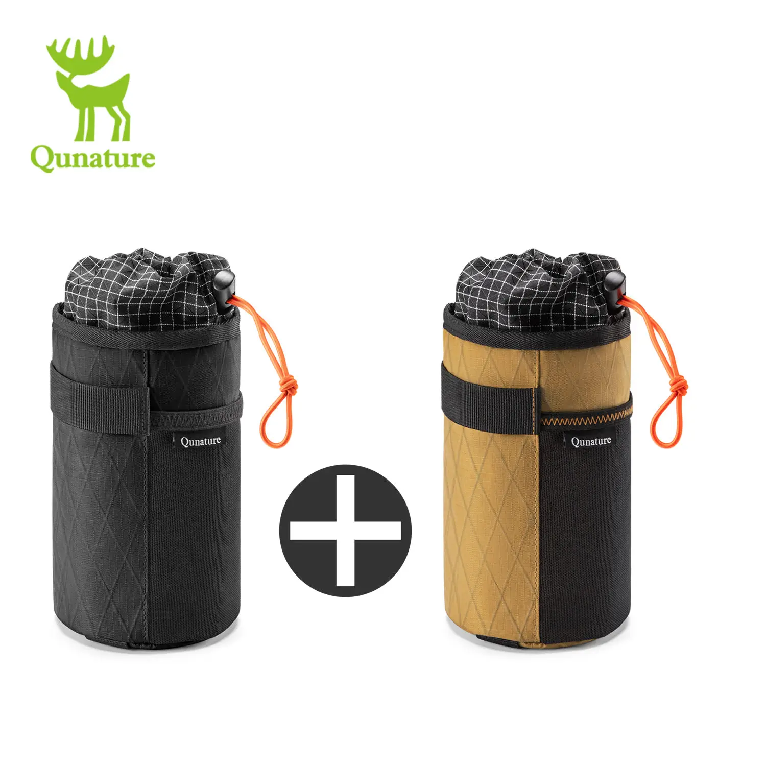 

Qunature 2 шт. сумки на руль велосипеда для бутылок с водой, сумка на раму MTB/RB, термосумка-холодильник, складная сумка на руль велосипеда, сумка через плечо