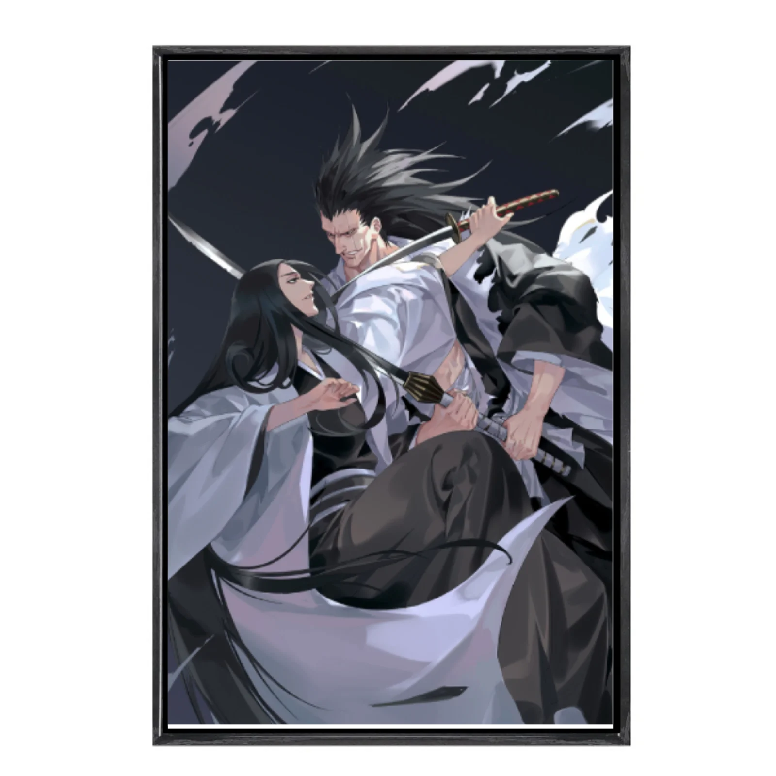 

Японская манга, многоразмерный холст, постер в двойной рамке, настенное искусство, домашний декор отбеливателя для гостиной, спальни