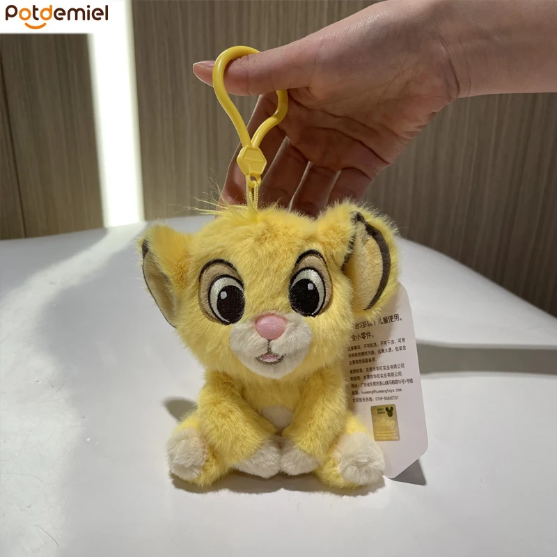 

11 см Король Лев Симба милый детский Лев плюшевые игрушки маленький кулон плюшевая кукла рюкзак кулон детская мягкая игрушка подарок на день рождения