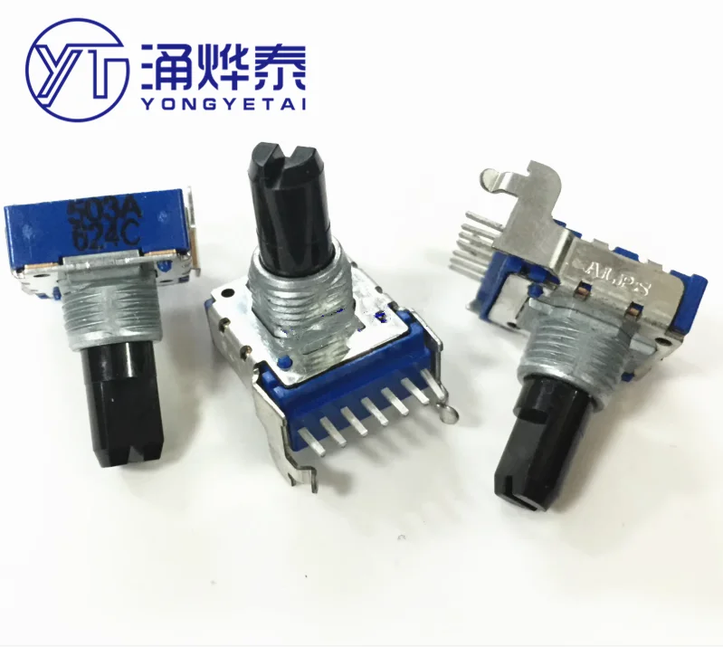 

YYT RK14K12B0A0R Dual 7-pin Vertical Potentiometer 50K Shaft Length 15MM