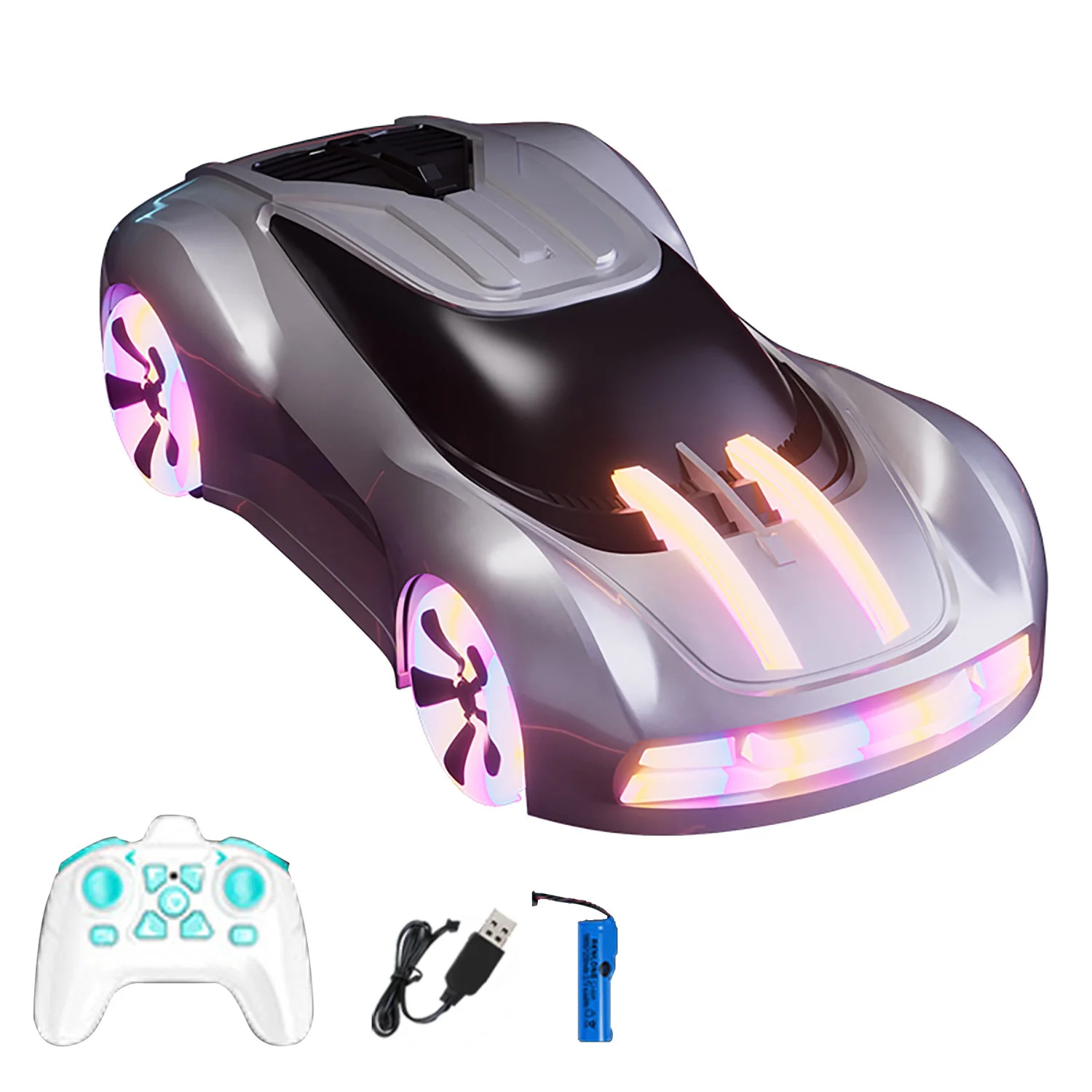 1:18 4 × 4 RC 360 rotación Stunt Drift Car 2,4 Ghz Control remoto nuevo concepto de energía modelo de coche luces frescas música Spray listo para ir