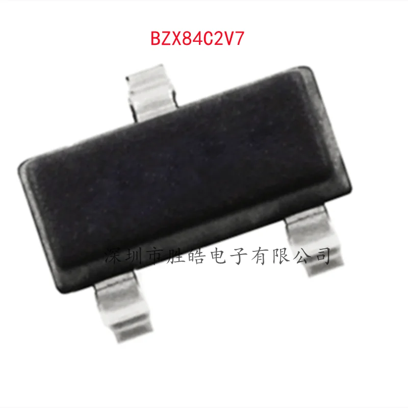 

(100PCS) NEW BZX84C2V7 84C2V7 Silk Screen Z12 2.7V Voltage Regulator Diode SOT-23 BZX84C2V7 Integrated Circuit