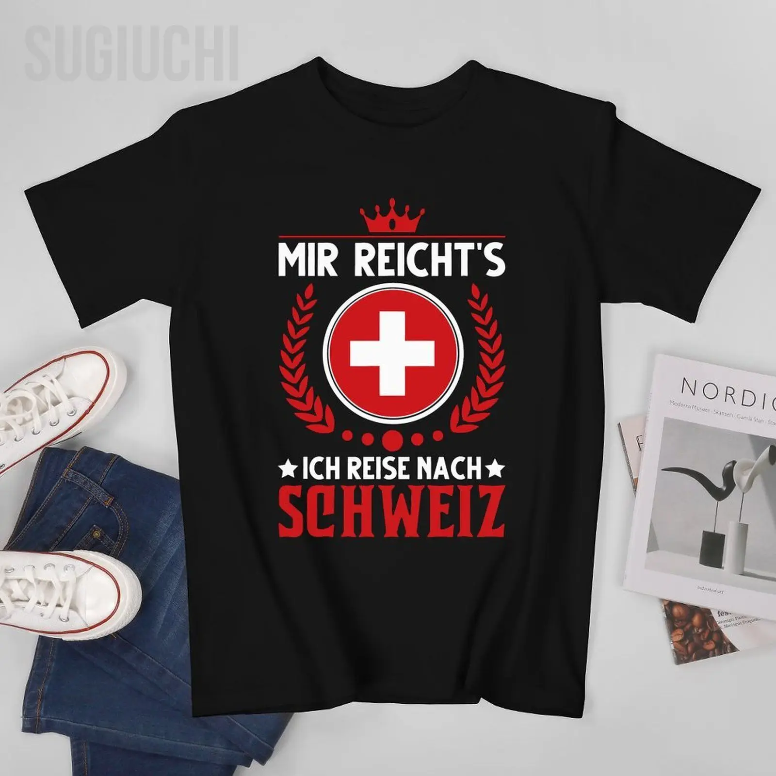 Unisex Men Mir Reicht's Switzerland Swiss Tshirt Tees O-neck T Shirts Women Boys 100% Cotton T-Shirt