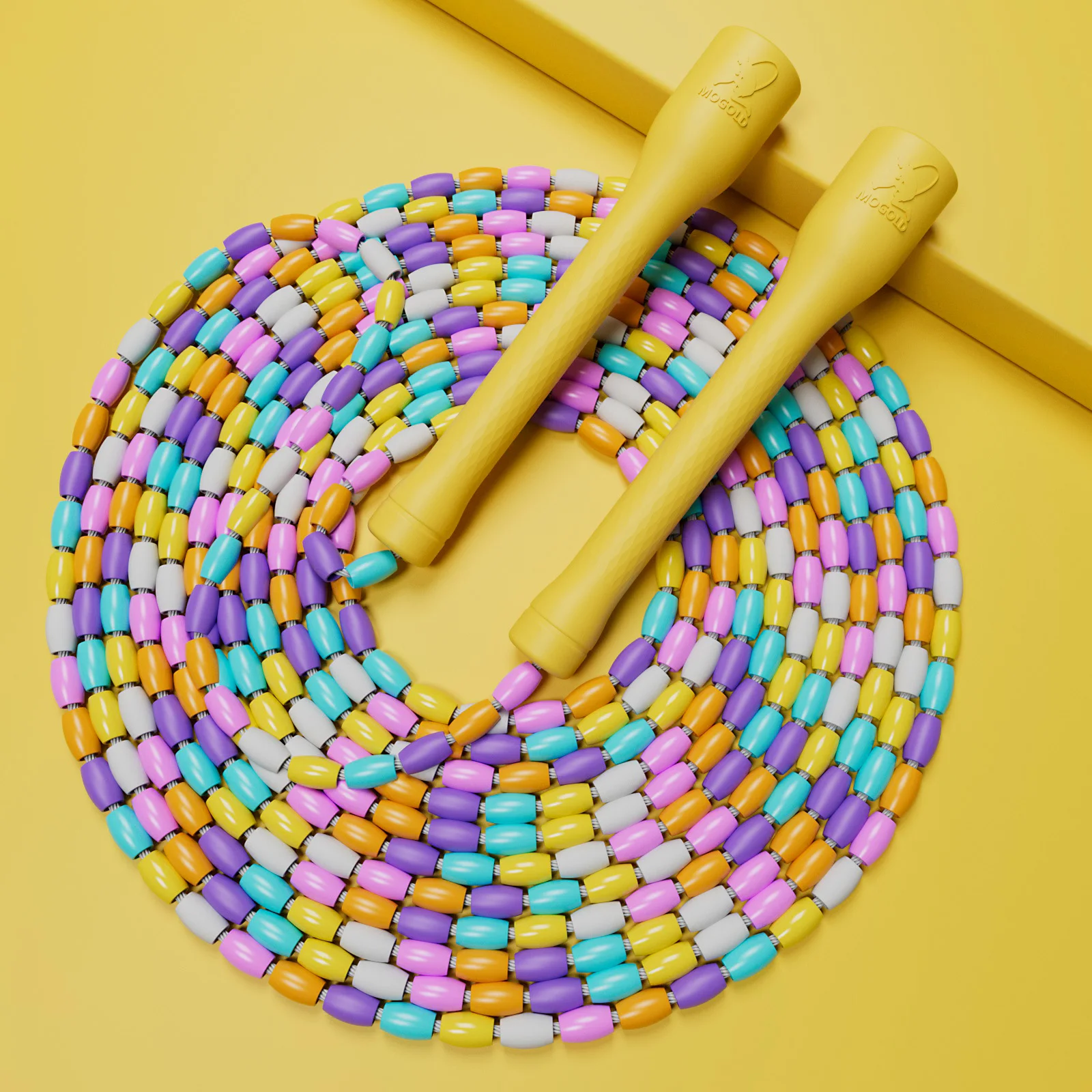 Bamboo Joint Skip Rope PP Beginner Adult Child Soft Beaded No Tangle Segmented Fitness Skipping Cable Workout