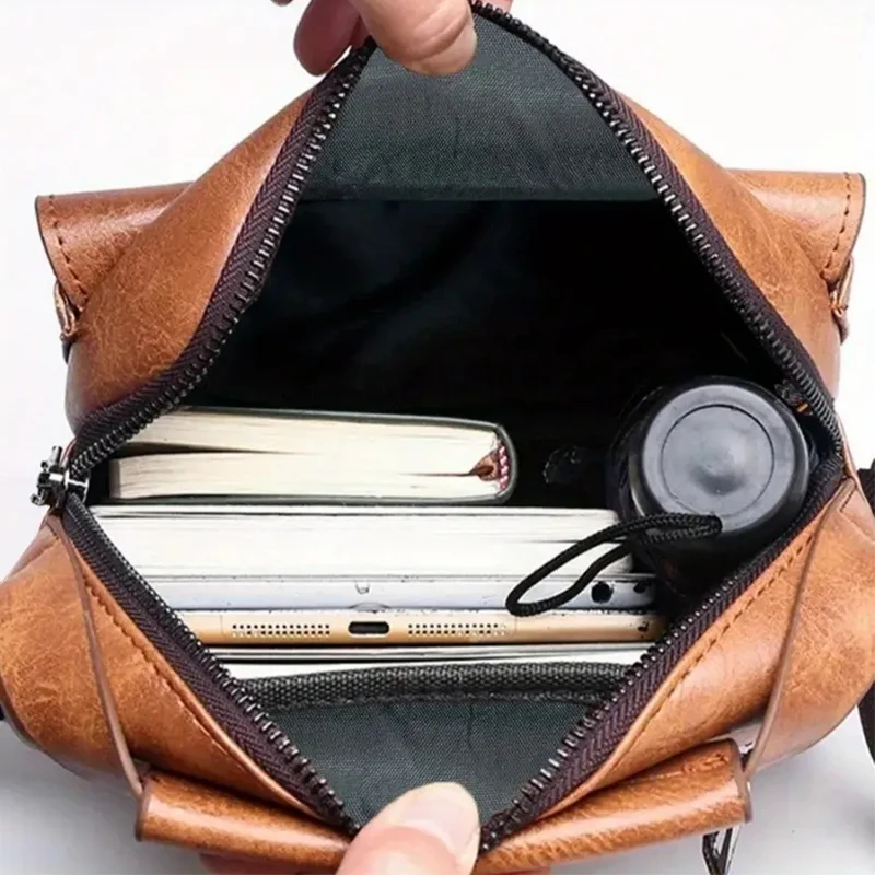 حقيبة عصرية، مناسبة للاستخدام اليومي، والسفر، متعددة الاستخدامات، وأشرطة كتف قابلة للتعديل، مادة البولي يوريثان، خفيفة الوزن وبسيطة #3