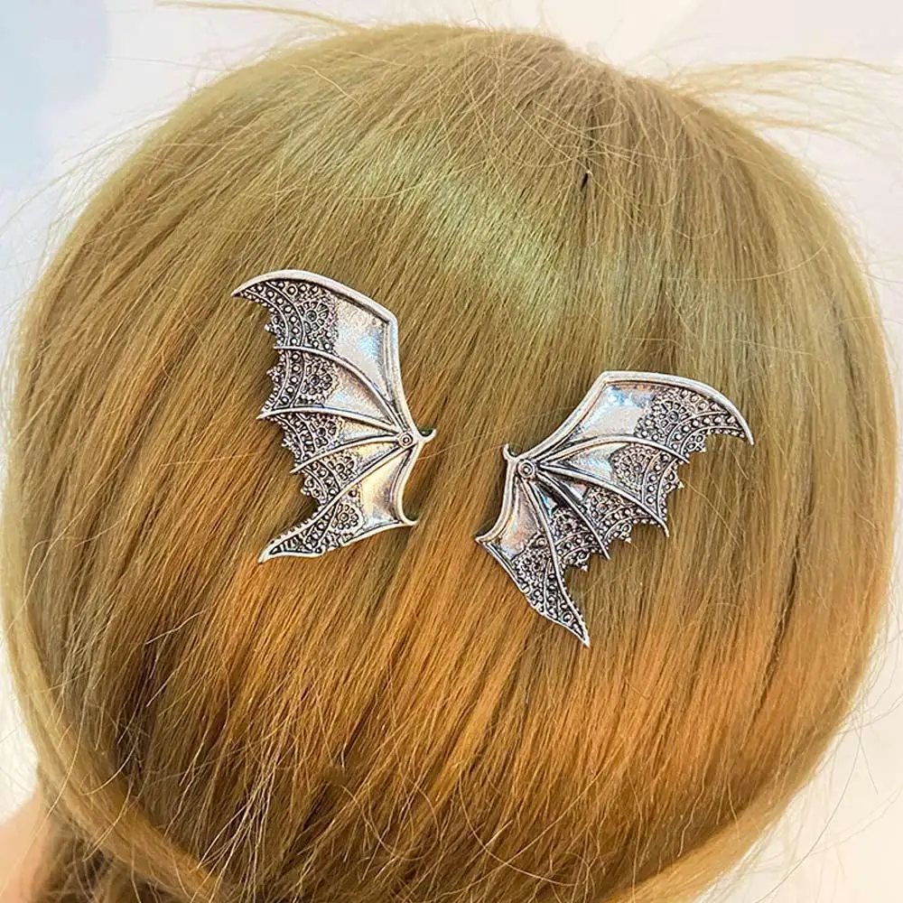 Gift 2Pcs/set Headwear Hair Bangs Clip Girls Alloy Women Hair Clips Korean Style Barrettes Bat Wings Hairpin Hair Accessories