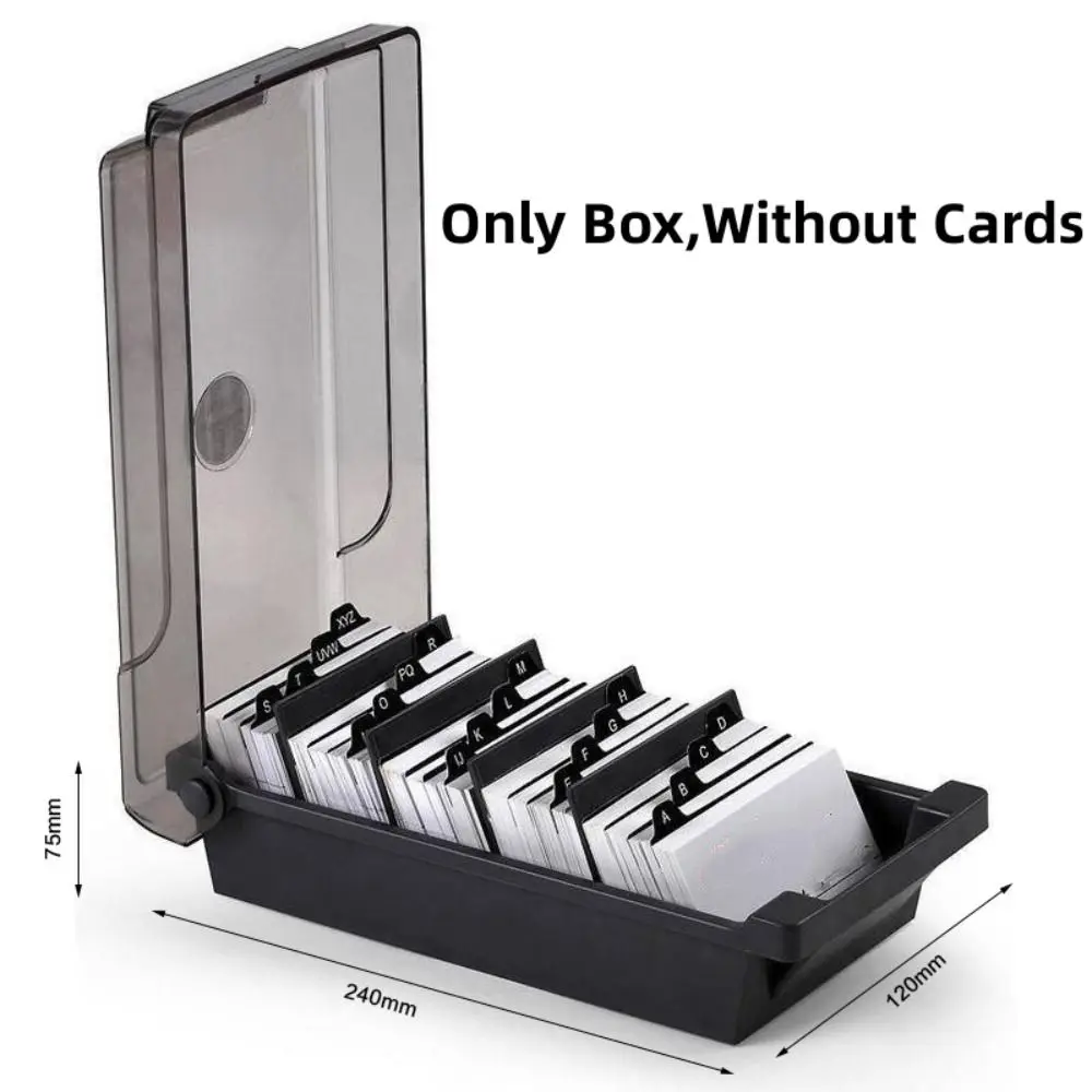 Simple Black Card Box Storage Idol Photo Holder Desktop Storage Business Card Holder Message Folders Gadget Gift