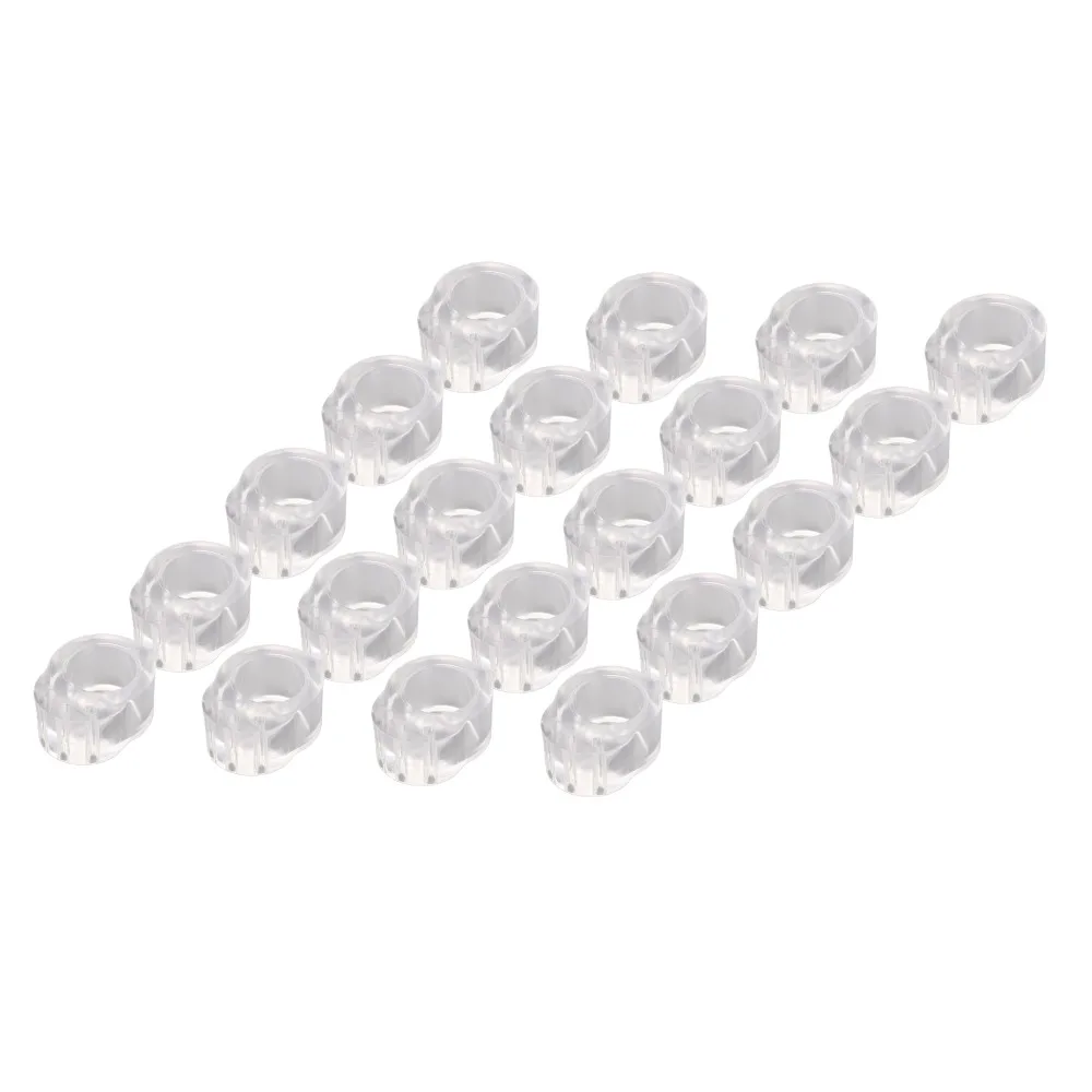 20Pcs PVC Door Handle Buffer Anticollision Transparent Doorknob Bumper Mini Size Reusable Transparent Door Stopper Bedroom