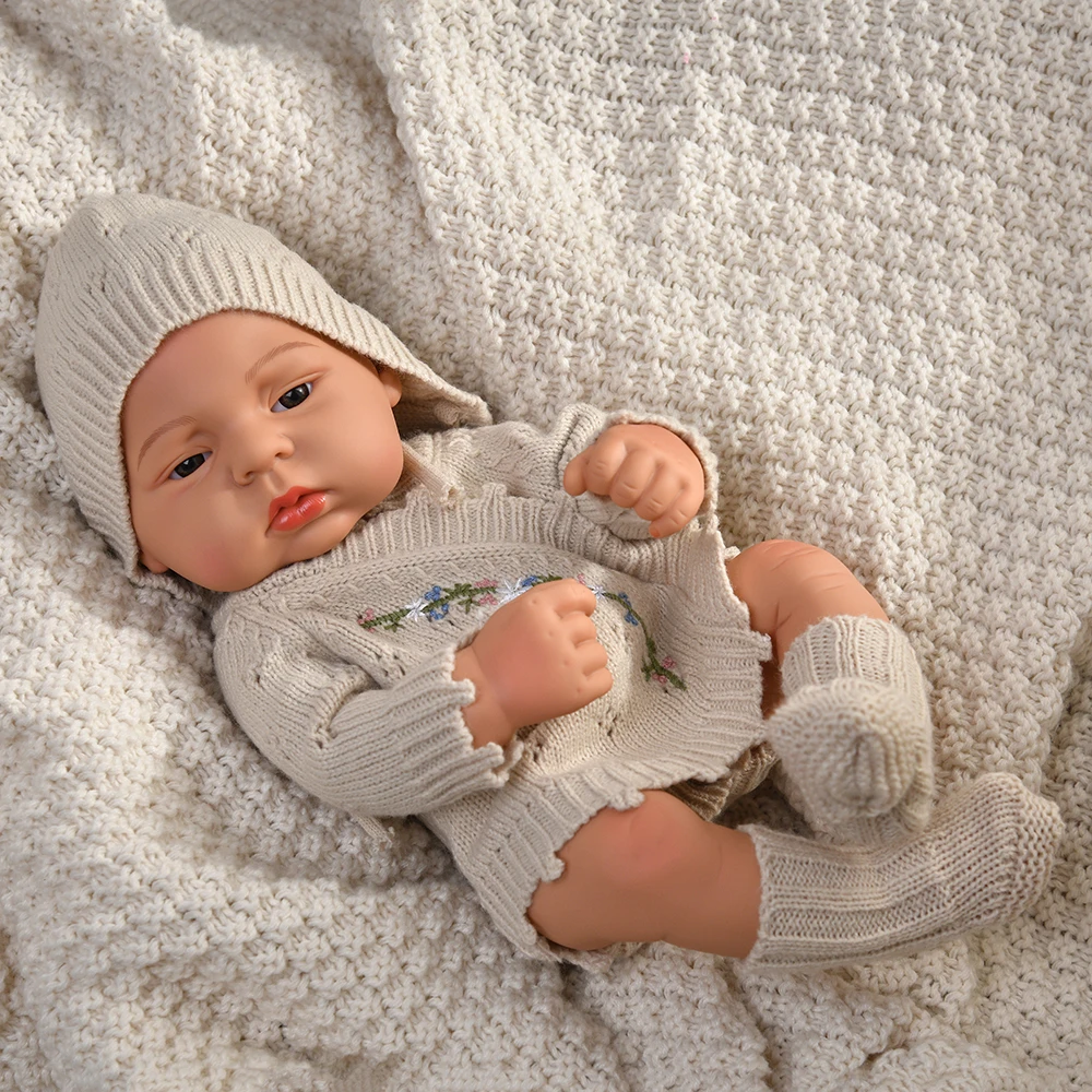 Puppenkleidung für 16 Zoll Reborn-Babypuppe, Niedlicher Babypuppen-Pullover, Jumpsuit, Kleidungszubehör für 40 cm Babypuppe, Geschenke für Mädchen – Detail 4