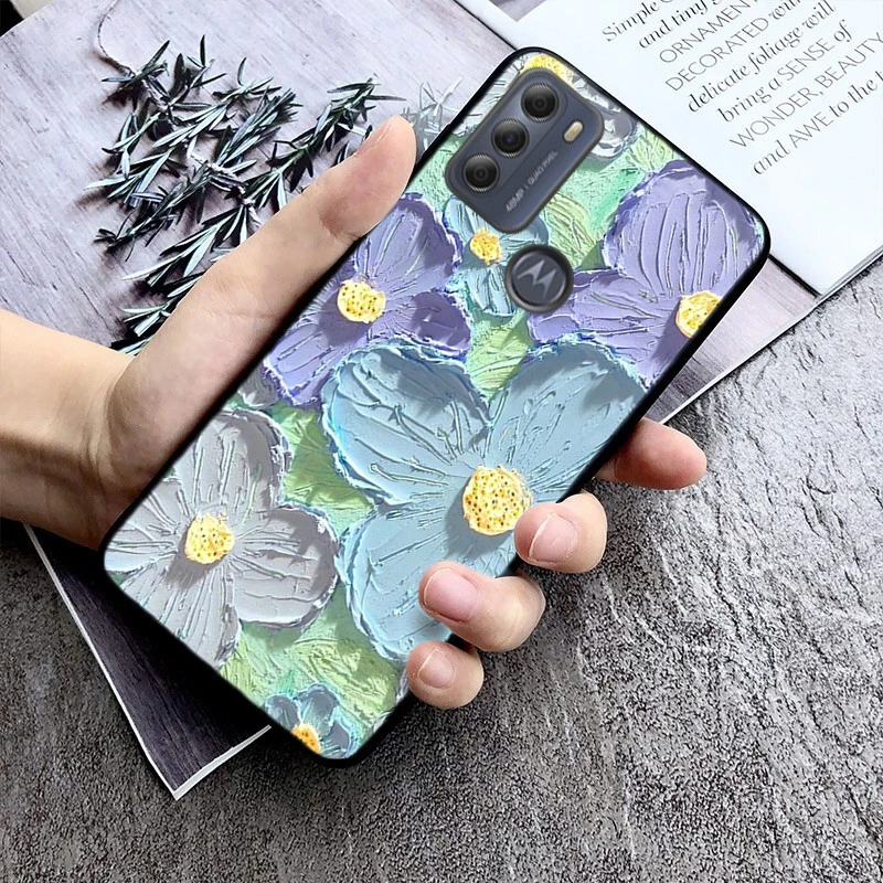 Colorful Flower Phone Case For Moto Edge 50 40 Pro Edge 40 30 Ultra Neo Fusion G Power G Stylus G Play E32 E20 E40