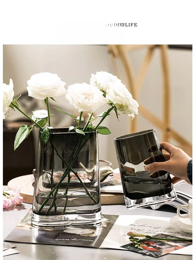 

Tlife Dazzling Glass Flower Vase Декоративный предмет для гостиной, простое креативное украшение, аксессуары для дома, большие и маленькие размеры