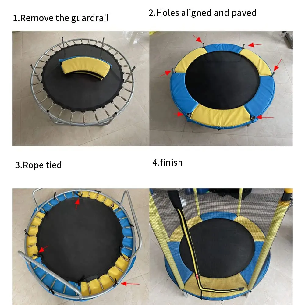 Podkładka do trampoliny, osłona sprężyny trampoliny 5FT osłona trampoliny surround osłona bezpieczeństwa sprężyna osłona ochronna wymienna podkładka