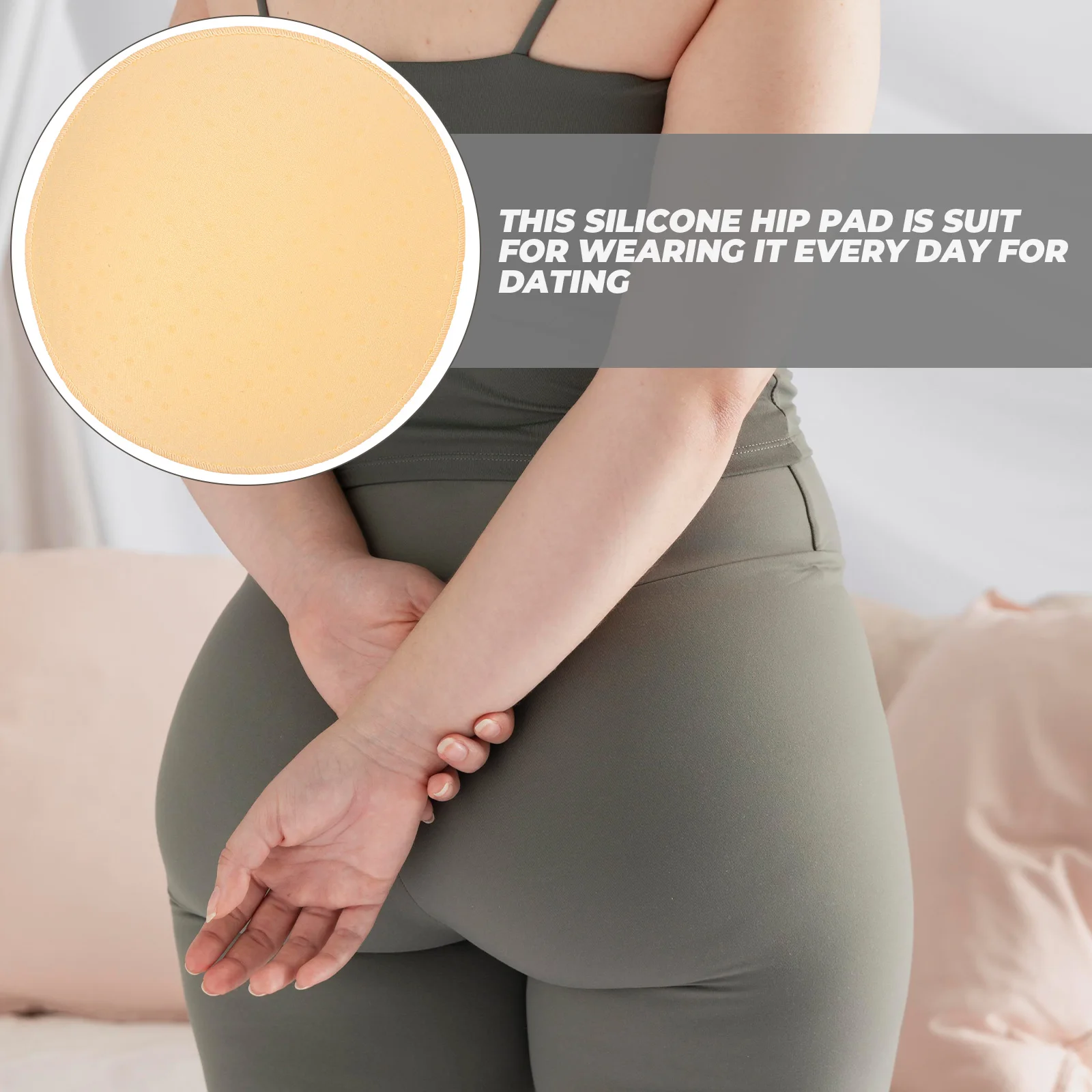 

2Pcs Silicone Hip Lifting Pads Adhesive Comfortable Self Butt Enhancer Underwear Pad for Women Silica Gel Hip Cushion