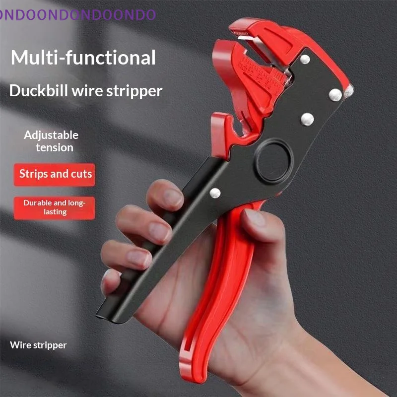 Automatic Flat Wire Cutter Duckbill Wire Stripper 1Pcs Multifunctional for Electrical Installation Repair Jobs