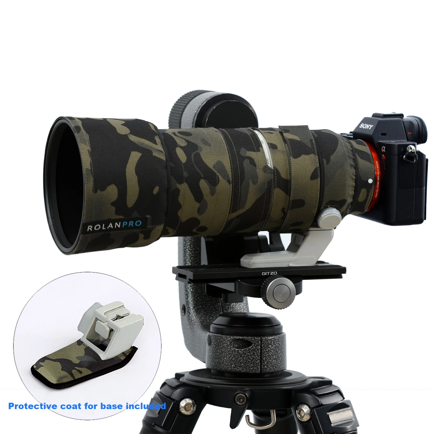 ROLANPRO Wodoodporny ochraniacz obiektywu do Sony FE 70-200mm F/2.8 GM OSS II, pokrowiec ochronny na obiektyw SEL70200GM2, osłona przeciwdeszczowa — zdjęcie 3
