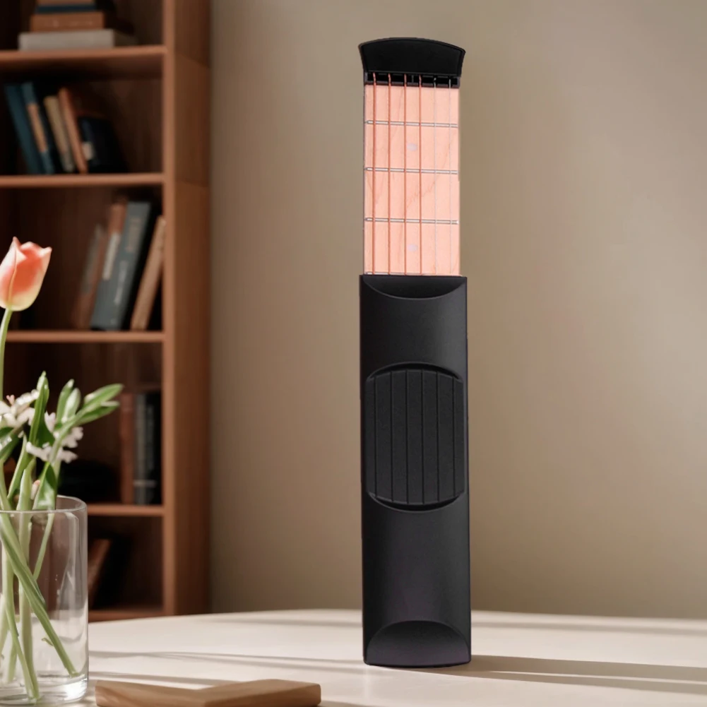 

6-струнный 4/6 ладов портативный карманный гитарный тренажер для шеи, карманный тренажер для гитары, тренажер для гитарных аккордов для начинающих