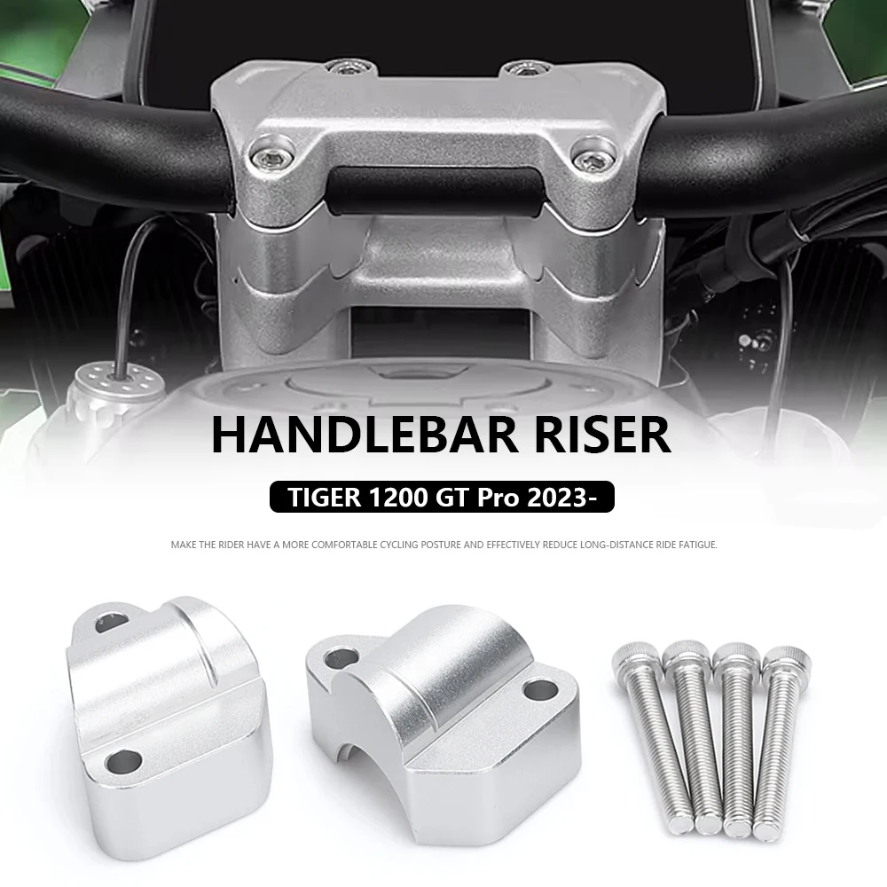 

Motorcycle Accessorie For Tiger1200 Tiger 1200 GT Pro 2023 2024 Handlebar Riser TIGER 1200 GT PRO Handlebar Back Move Mount