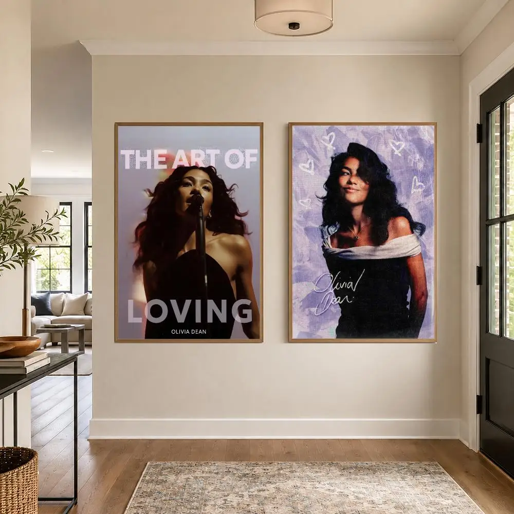 Singer O-Olivia Dean Poster Graphic Wall Art Poster HD Waterproof PP Paper Print for Bedroom Living Room Office Decor Gift