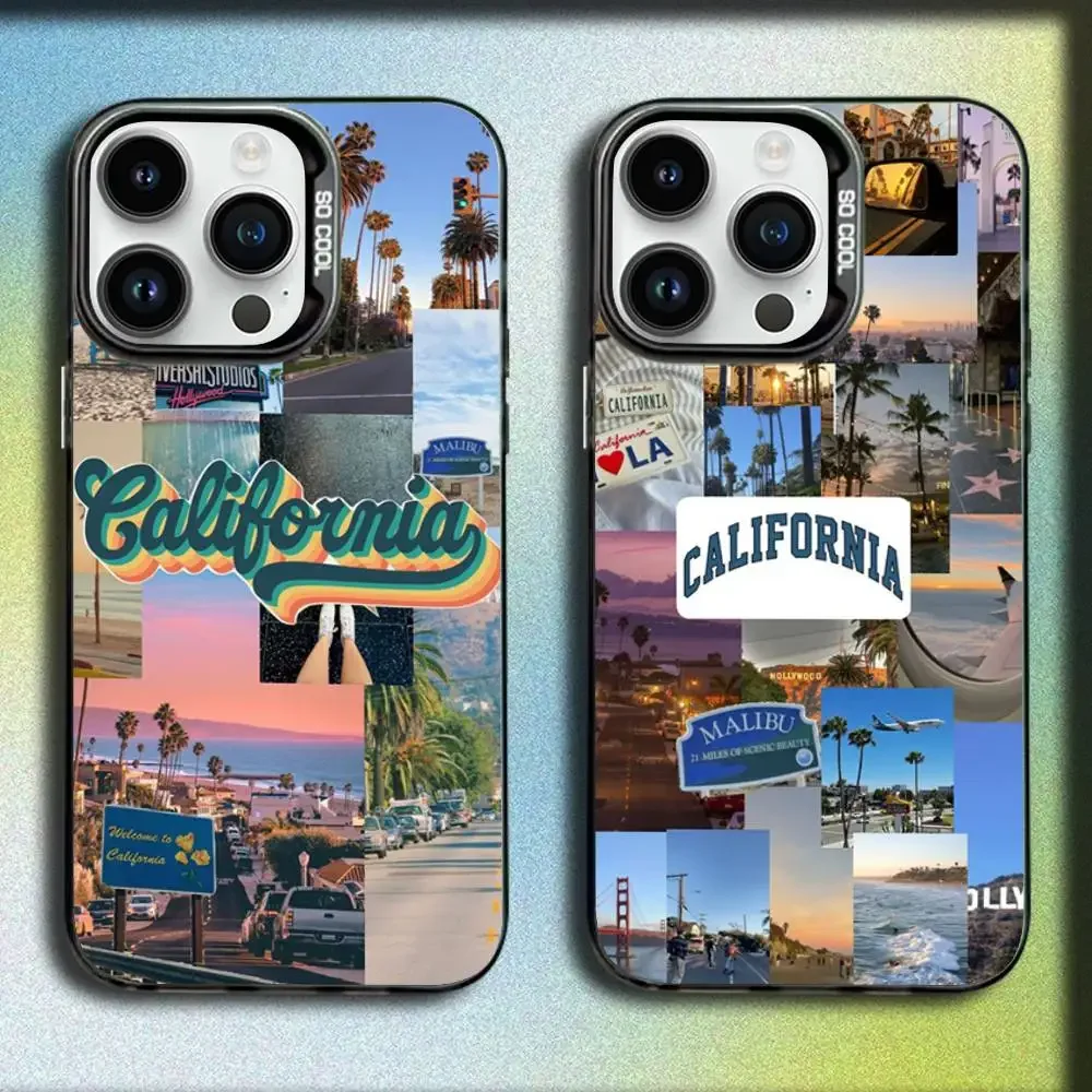 

Travel Los Angeles California Phone Case For iPhone 17,16,15,14,13,12,11,Pro,Max,Plus,E,SE4,Air,Mini Black IMD Box