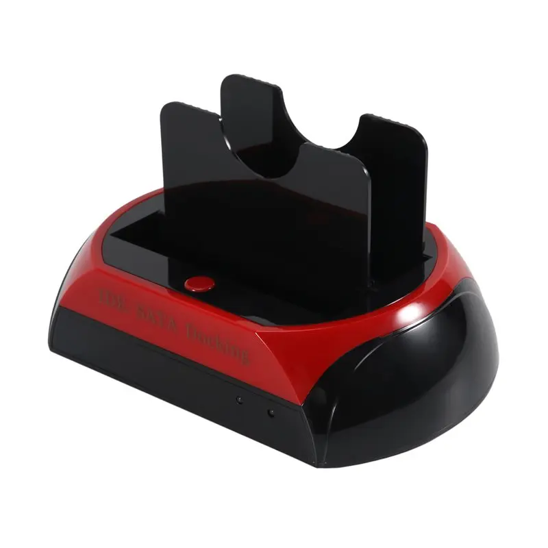Estación de acoplamiento de doble ranura para discos duros de 2.5 y 3.5 pulgadas SATA/IDE HDD SSD, caja externa USB, con enchufe AU, altamente recomendada.