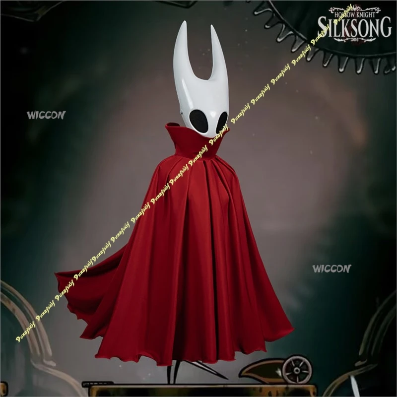 أزياء تنكرية بدلة ألعاب مجوفة فارس الدبور سيدة كوس الملبس عباءة حمراء قناع أبيض بنات بنين مرحلة حفلة عيد الميلاد عيد الهالوين