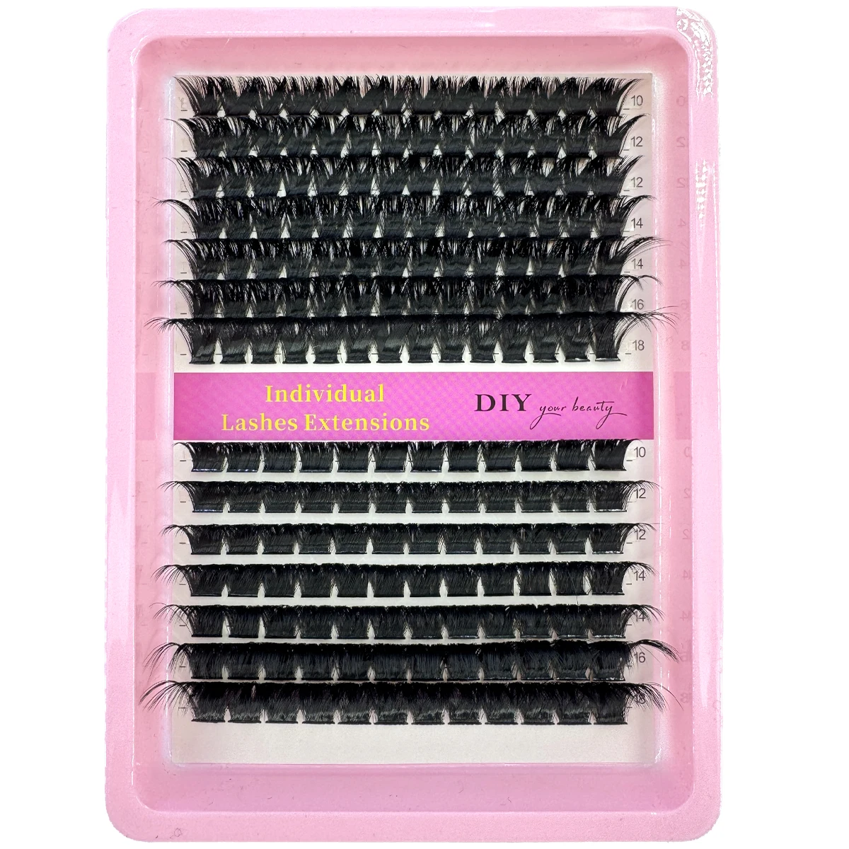 Misture clusters de cílios 10-18mm mix fino extensões de cílios individuais 10 linhas diy vison cílios postiços maquiagem