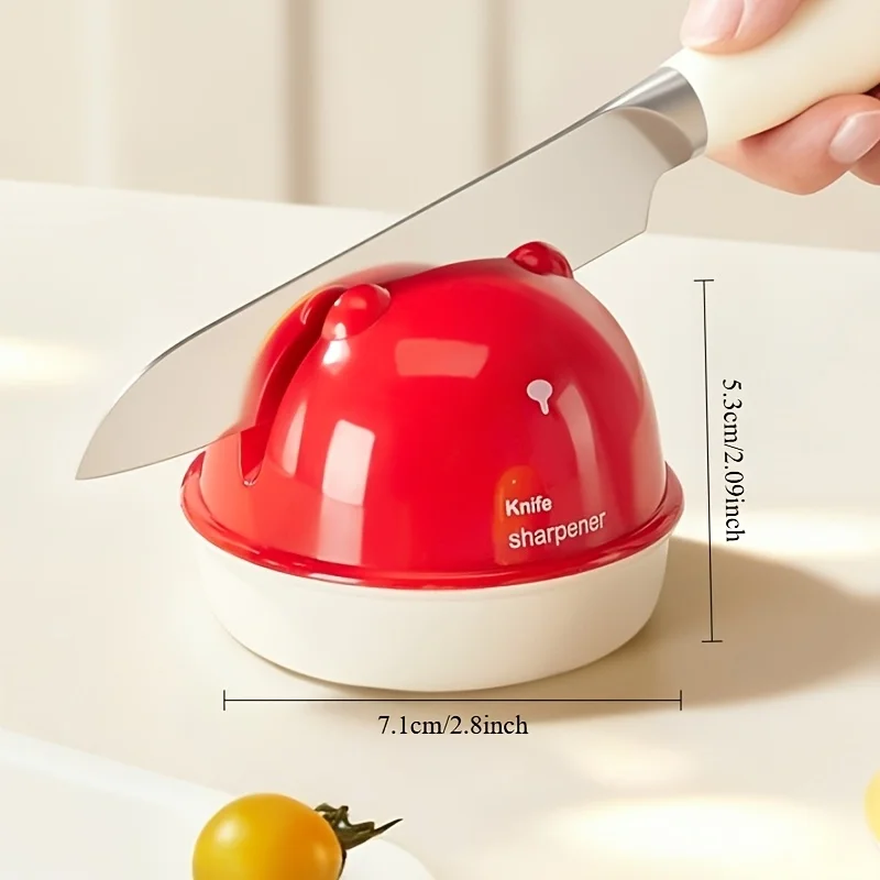 Premium Tungsten Carbide Suction-Cup Knife Sharpener – Household Kitchen Sharpening Tool