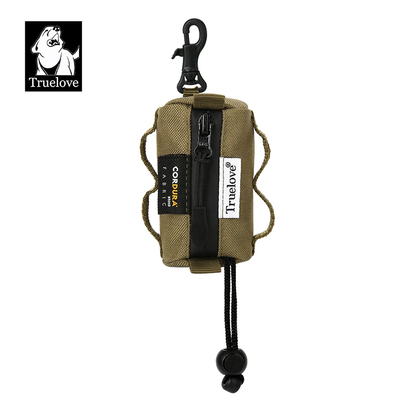 Truelove Pet Dog Adjustable Small Bag Dispenser Canine Poop Bag Holder with Carabiner Suitable for All Dog Leashes Walk TLB2012