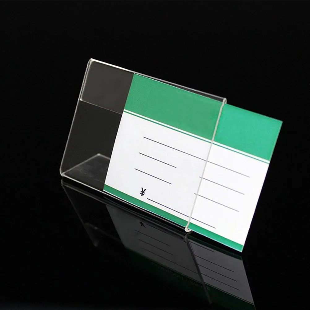 

20pcs Clear Acrylic Sign Holder 6X4 Inch Table Number Stand For Wedding Party Menu Display Blank Signs Holder For Office Cafe