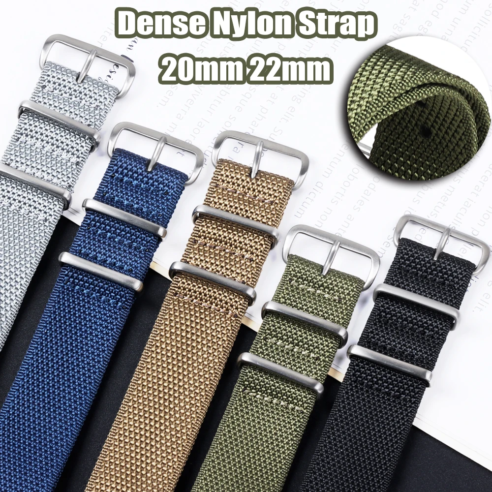 Perlon Strap Woven - Gęsty nylonowy pasek 20mm 22mm tkany