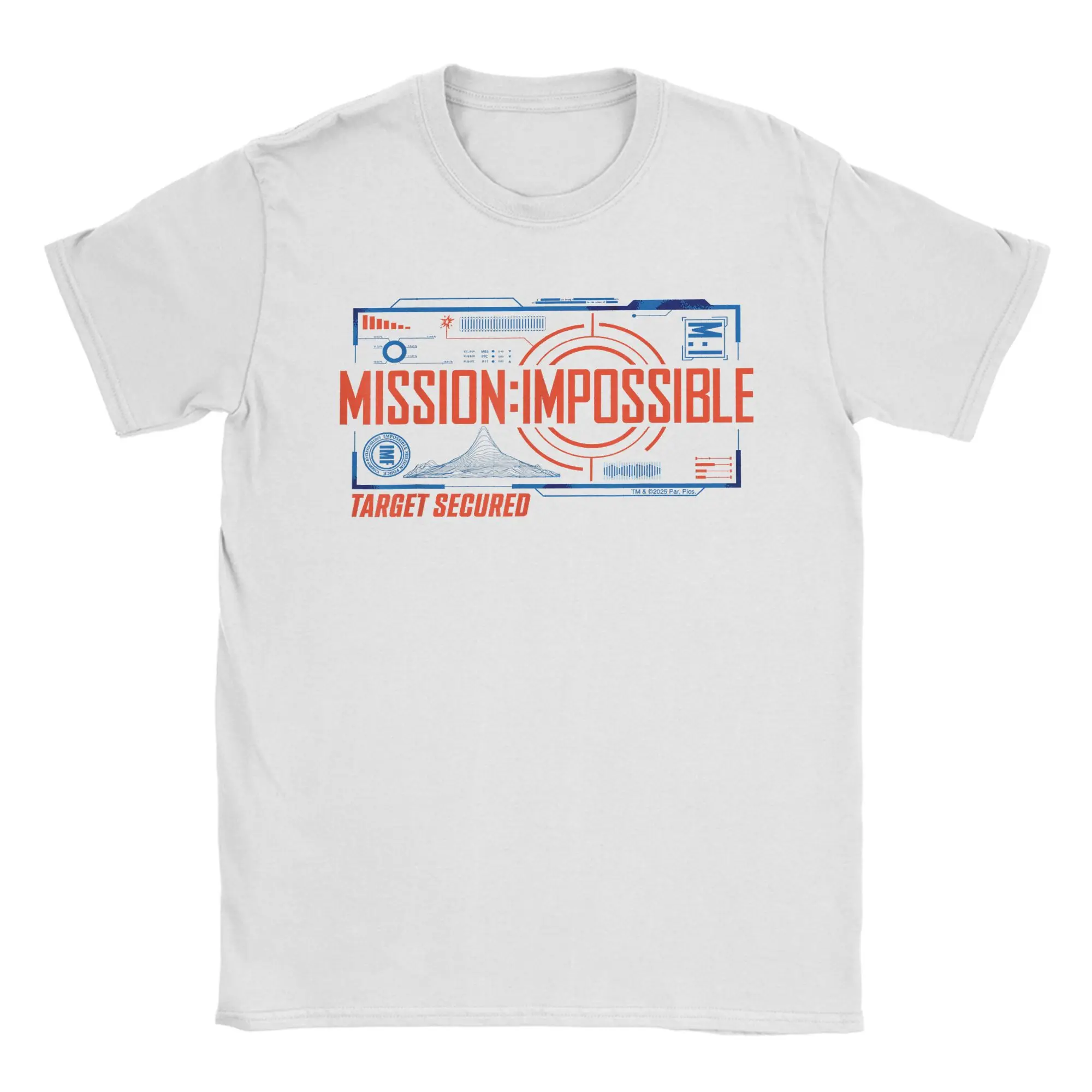 

Mission Impossible Top Secret Display T Shirt Men Pure Cotton Vintage T-Shirts O Neck Movie Tee Shirt Short Sleeve Clothing 6XL