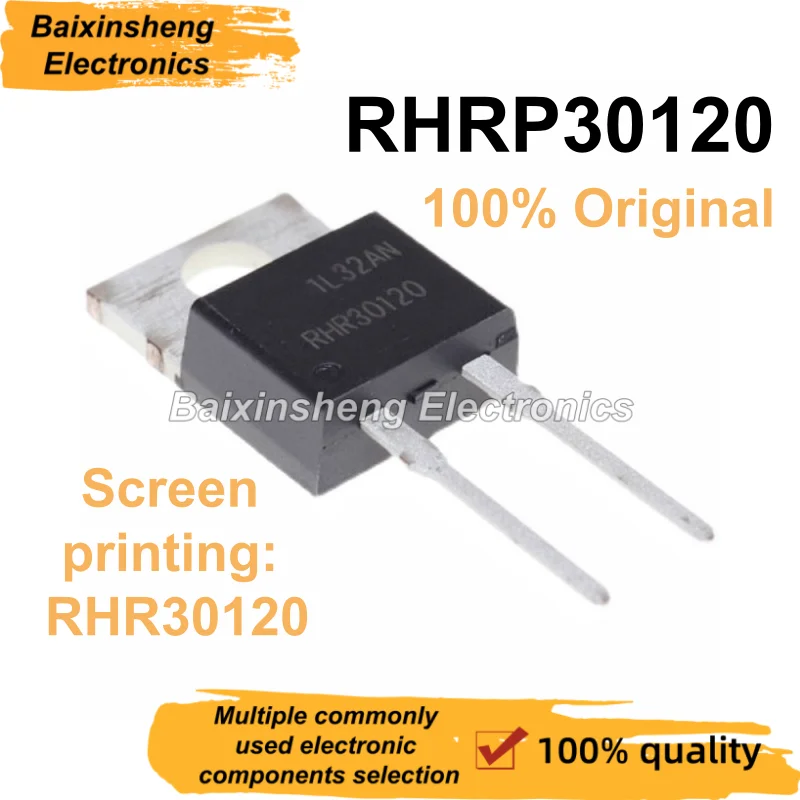 

10/30/50 шт. новый 100% оригинальный RHRP30120 30A1200V трафаретная печать: RHR30120 30120 TO-220-2PIN диод быстрого восстановления