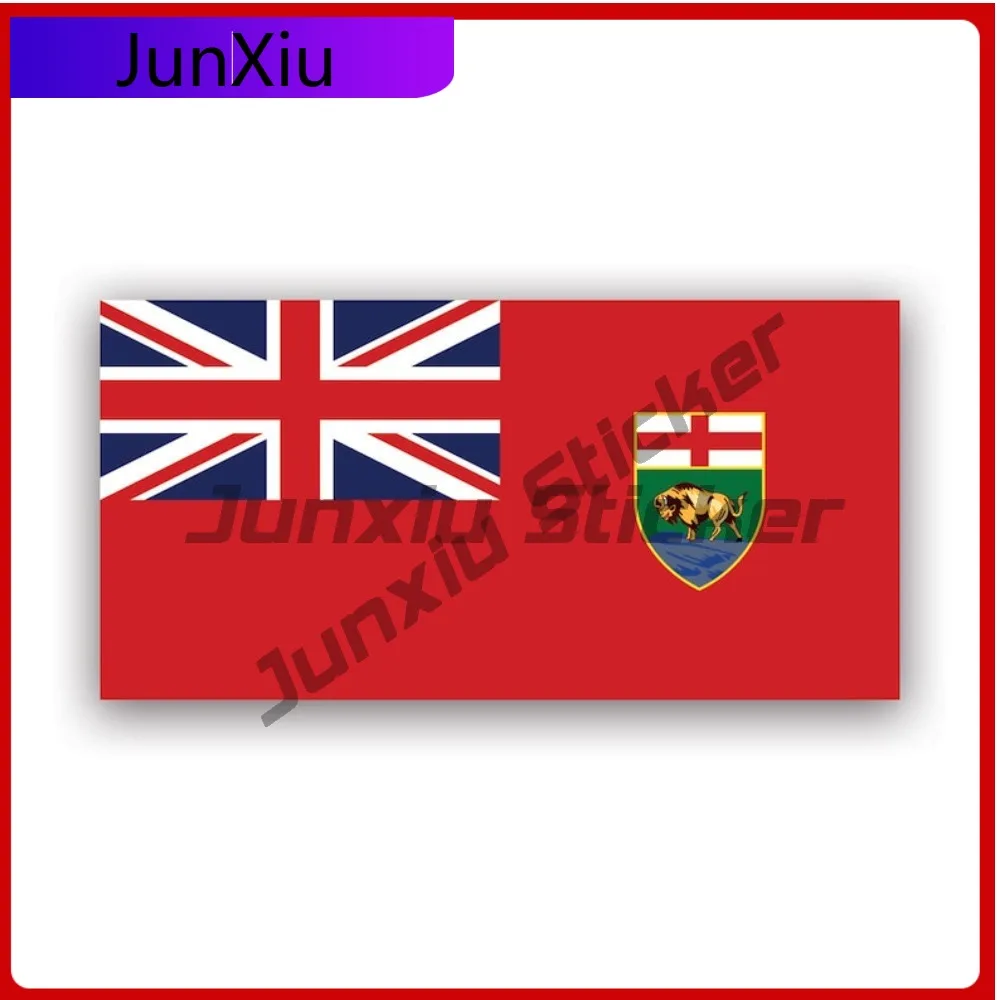 

Manitoba Flag Sticker Uv Protected Decals Uv Protected Canada Mb Province Cool Style Laptop Use Waterproof Vinyl Decal For Ca