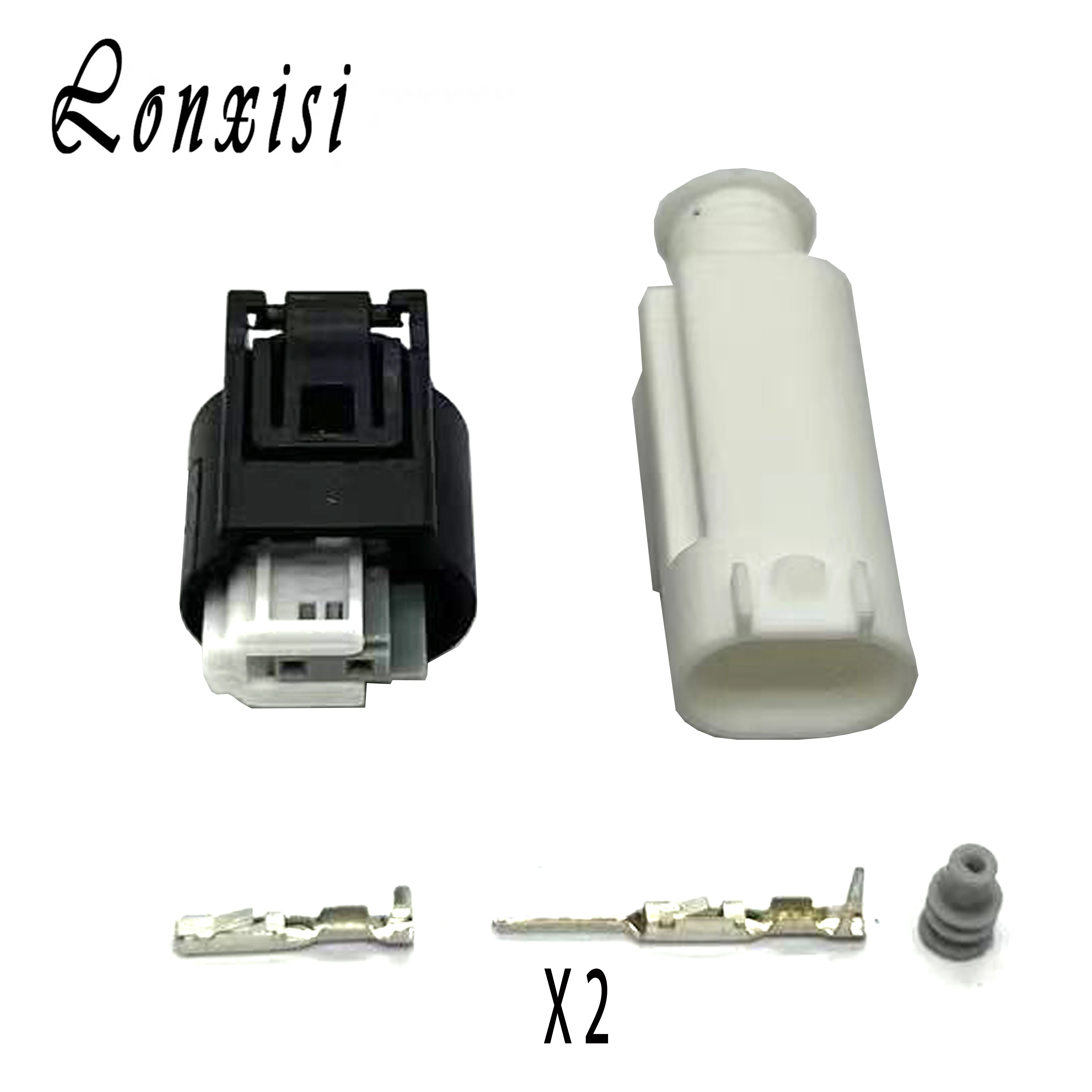 

1/5/10/20/50 Sets 2 Pin 1718555-1 Waterproof Connector Auto Outdoor Temperature Sensor ABS Wheel Speed Wiring Plug For BMW