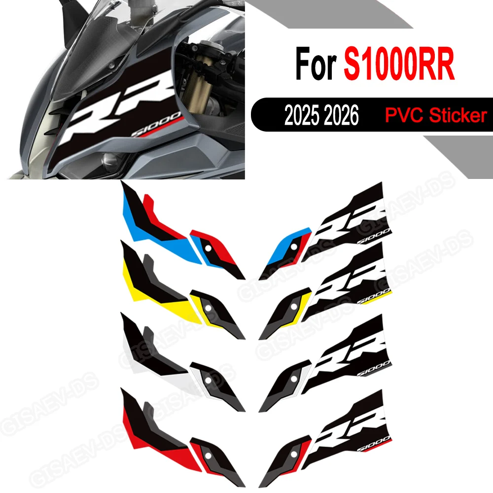 

Motorcycle Front Fender Tank Knee Pad Decals PVC Stickers NEW For S1000RR S 1000 RR S1000 2025 2026