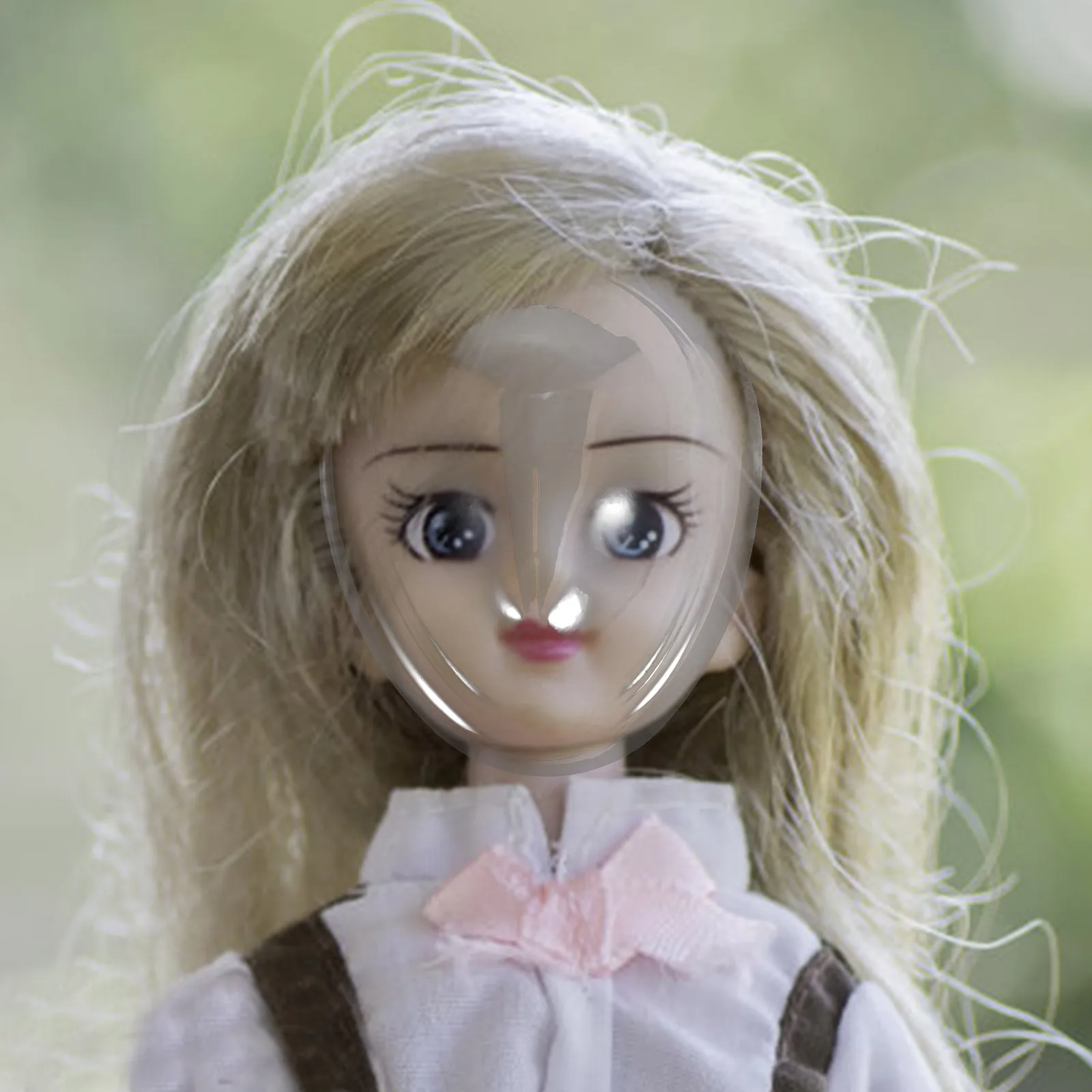 4 قطع غطاء صغير لـ Bjd نمط فريد من نوعه على شكل بيضة قناع حماية متين قناع بلاستيكي غطاء وجه DIY Face Craft