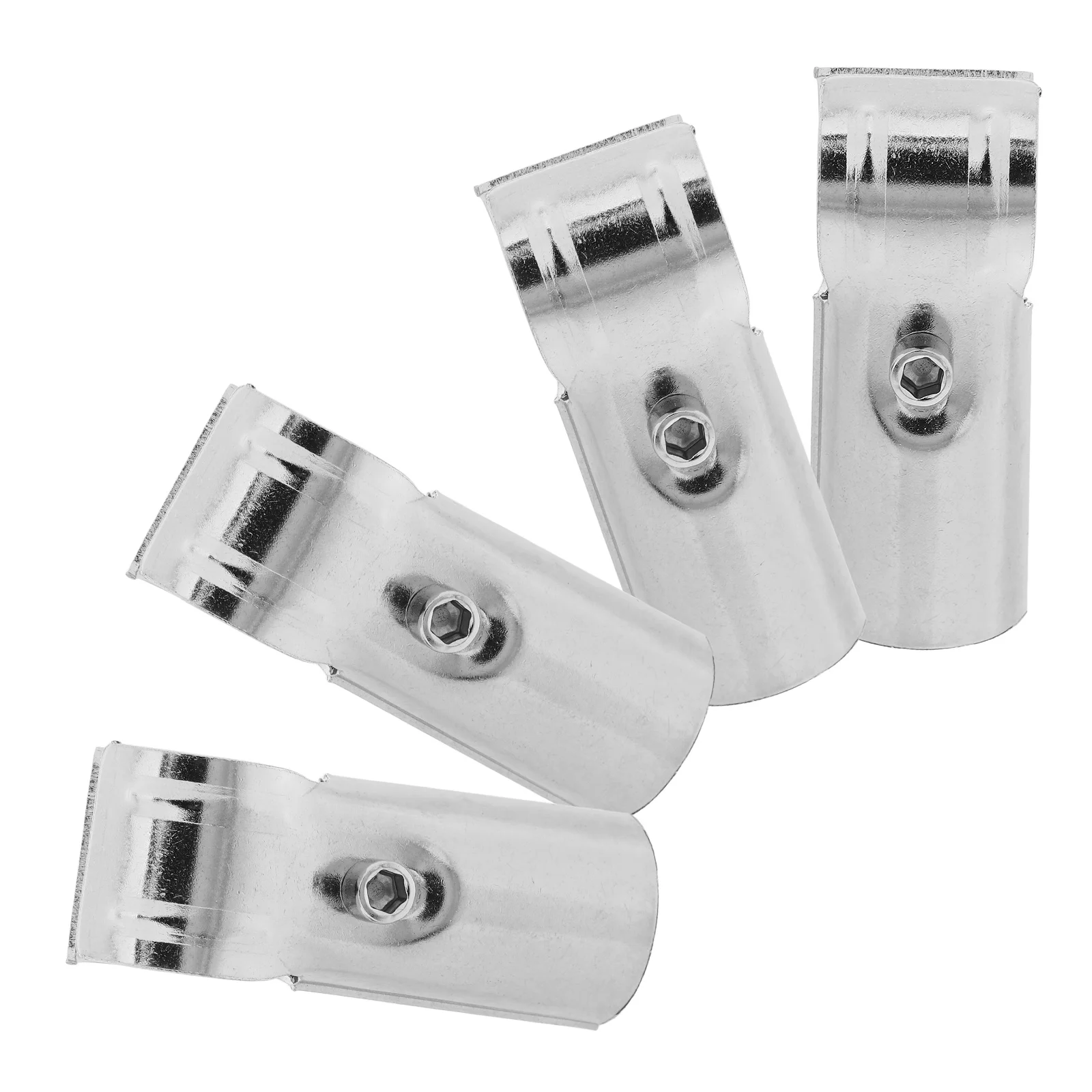 

4pcs Greenhouse Accessories T Pipe Connectors Fence Coupling Buckle Round Pipe Clamps Gardening Corner Fencing Chain Link Parts