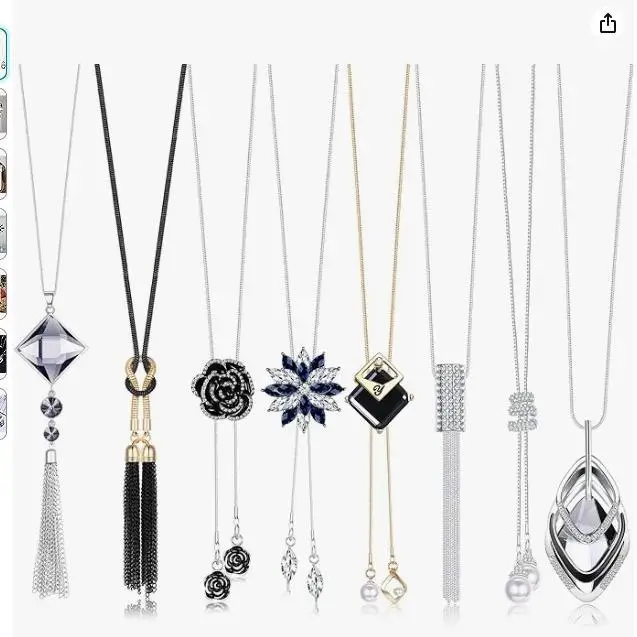 

Длинный свитер-цепочка, ожерелье, женский элитный персональный трансграничный осенне-зимний модный ювелирный кулон с акцентом