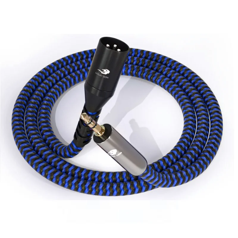 Cable de Audio desequilibrado macho de 1/8 pulgadas, 3,5mm a XLR, para consola mezcladora, altavoz alimentado, micrófono, cables blindados para escenario de estudio