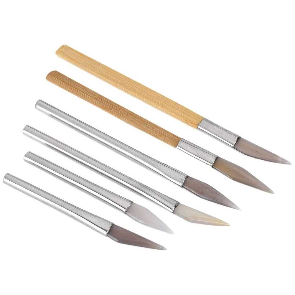 Add 6 Agate Burnishers to Your Jewelry Making Tools Perfect for Polishing Edges and Applying Gold & Silver Foil