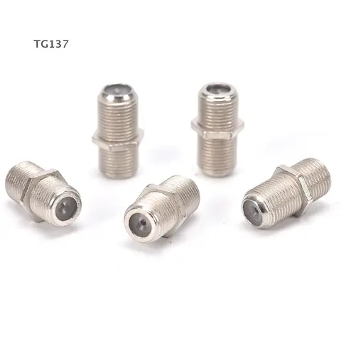 10Pcs F Type Coupler Adapter Connector Female F/F Jack RG6 Coax Coaxial Cable