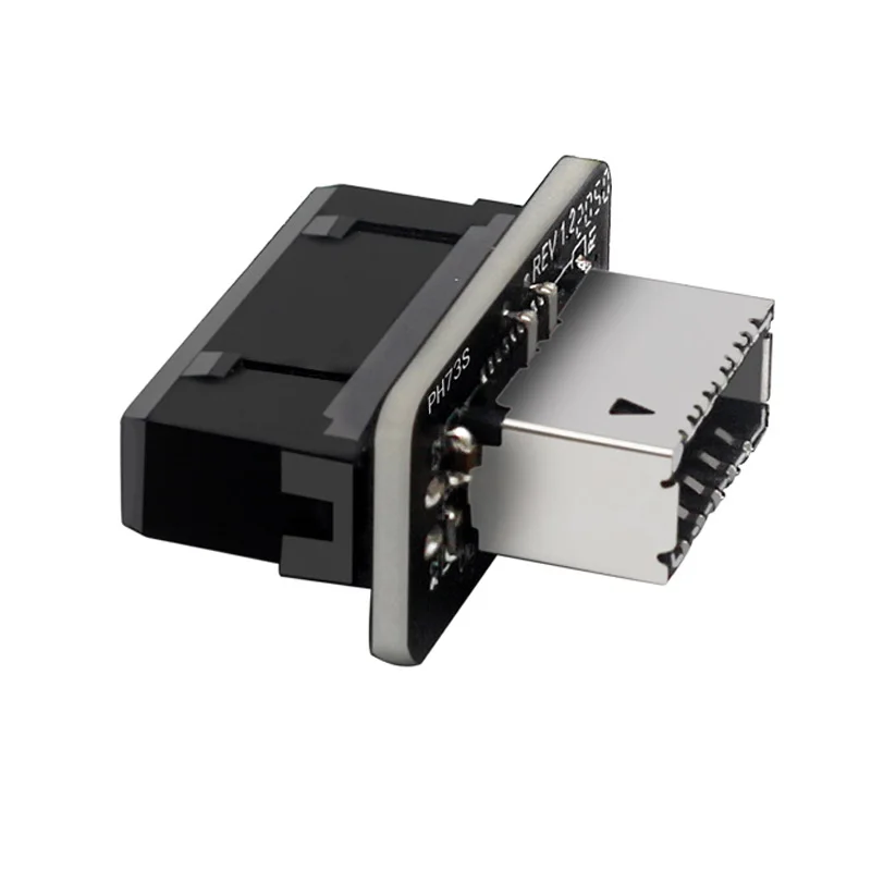 USBフロントパネルアダプター,内部垂直ヘッダー,タイプC用スプリッター,USB 3.0, 19ピン,20ピン,オス-タイプEメスコネクター,新品