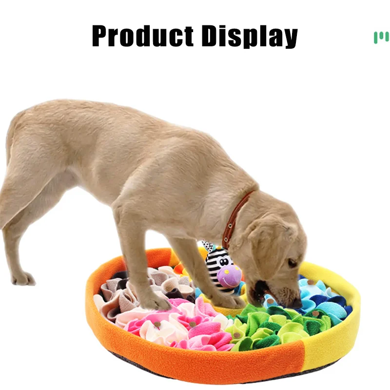 Pet Sniffing Dish Non-slip Slowing Feeder Interactive Mat Nose Smell Training Snuffle Pad Dogs Puzzle Toy Food Dispenser Dog Toy