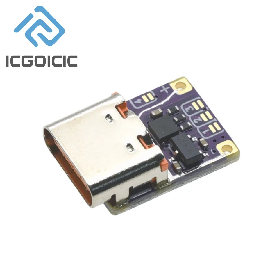 PD3.0 PD3.1 QC3.0 Deceiver Fast Charging Module DC 5/9/12/15/20/28/36/48V Voltage Trigger PD to DC Type C Interface