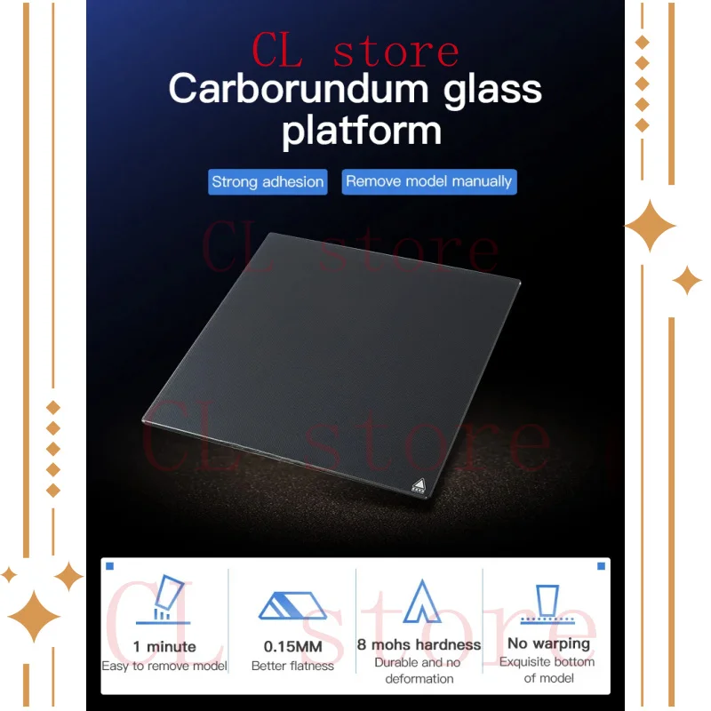 

CR-10 V2 Carborundum Glass Platform 310*320*4mm Hotbed Ultrabase Plate For Creatity CR-X CR-10S PRO Ender-3 Max 3D Printer Parts