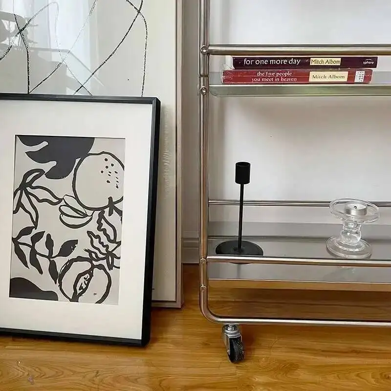 Wielopoziomowy metalowy regał w nowoczesnym stylu, podłogowy, z wyjmowanymi kółkami, stojak do przechowywania, wyspy kuchenne i wózki, wózek na kółkach do przechowywania.