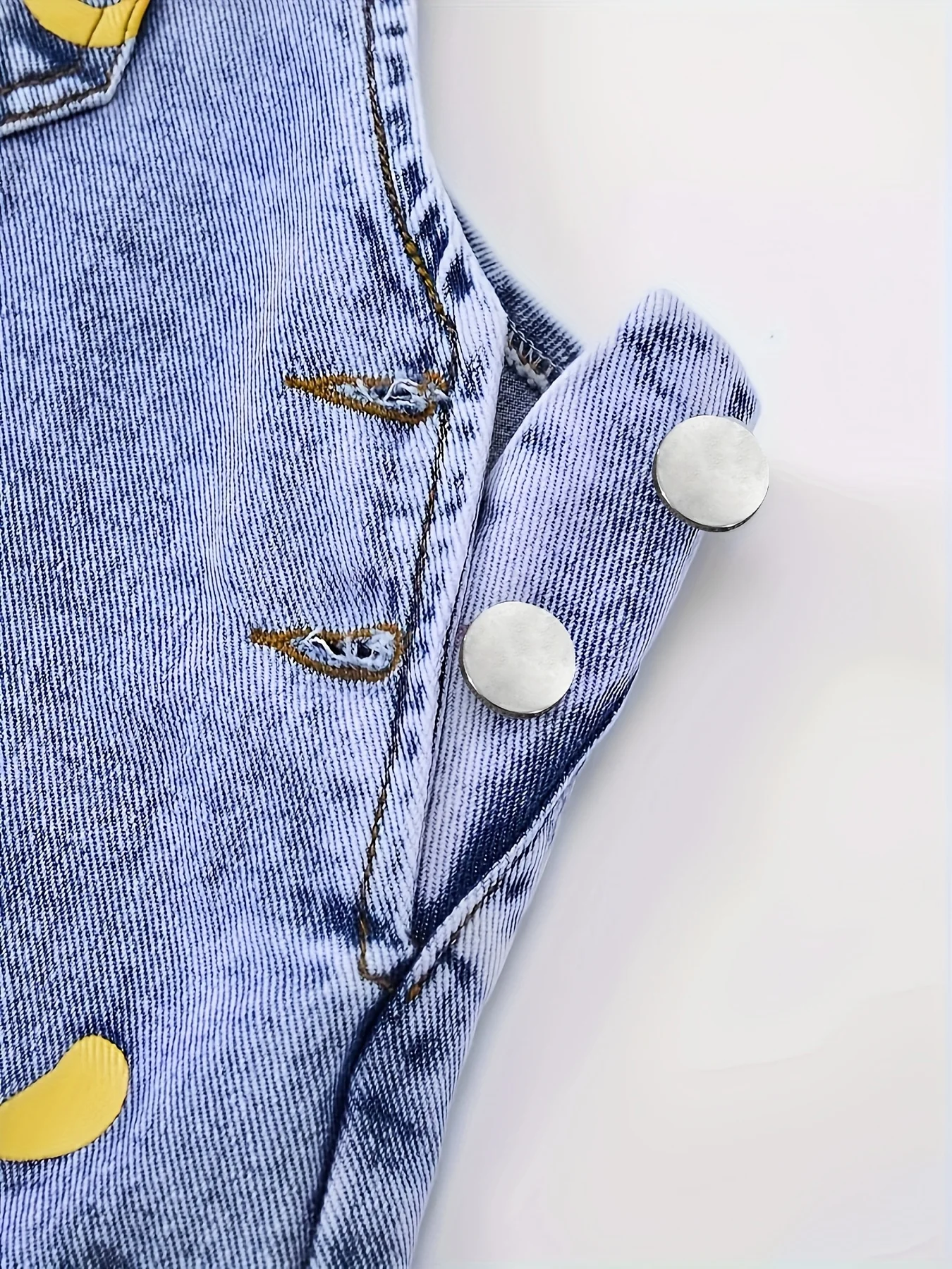 Pantalon en denim droit et ample imprimé motif tournesol Y2K pour fille, pantalon à cordon de serrag